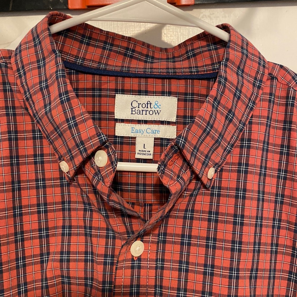 NWOT Washed/Never Worn Men’s Croft and Borrow Easy Care Button Down Shirt